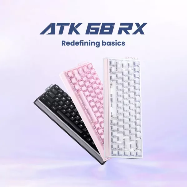 Ігрова клавіатура ATK 68 RX eSports Hall Effect (Pink) (ATK 68 RX pink)