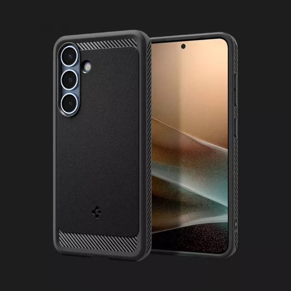 Чохол Spigen Rugged Armor MagSafe для Samsung Galaxy S25 (Matte Black)