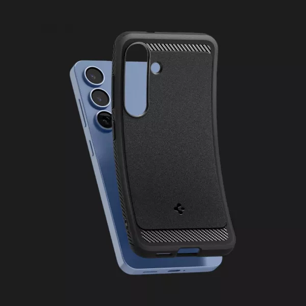 Чохол Spigen Rugged Armor MagSafe для Samsung Galaxy S25 (Matte Black)