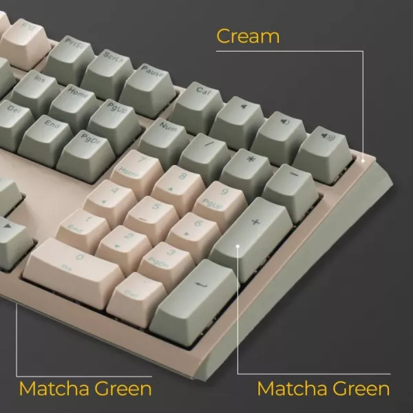 Клавіатура ігрова Ducky One 3 Cherry MX Silent red (Matcha Cream) (UA)